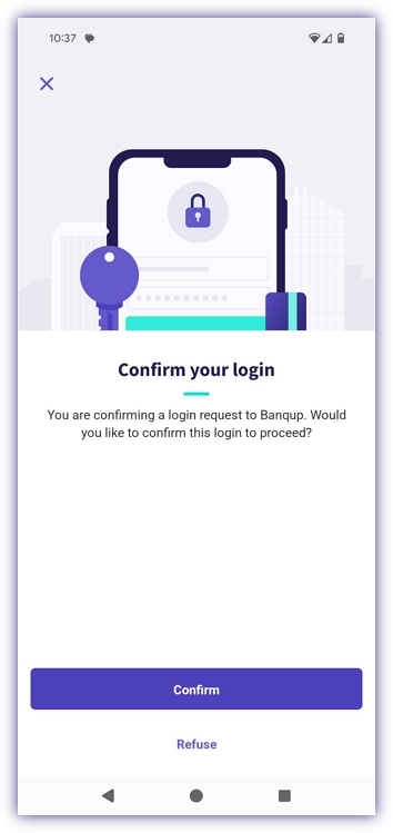 Confirm login